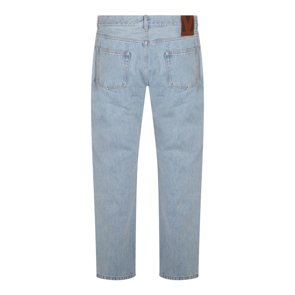 LIGHT BLUE COTTON DENIM JEANS