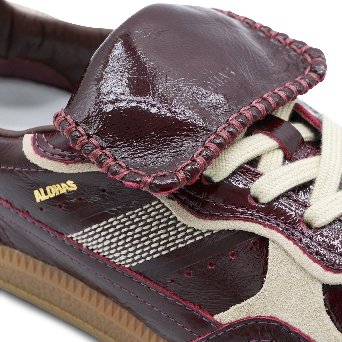 ONIX DEEP BURGUNDY LEATHER SNEAKERS