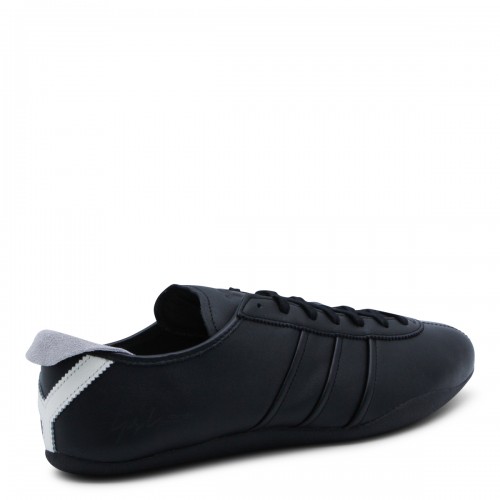 BLACK AND WHITE LEATHER TOKYO SNEAKERS