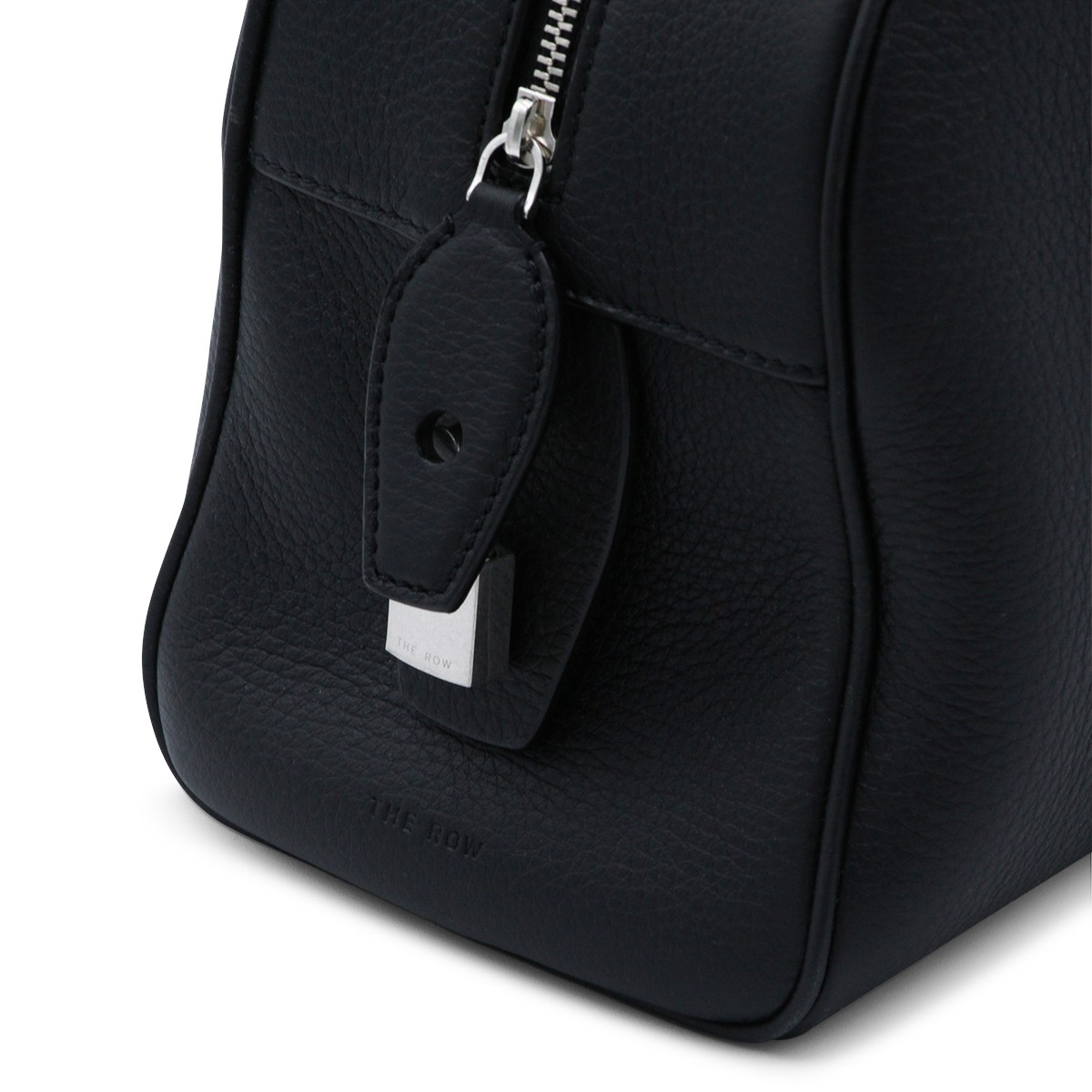 BLACK LEATHER E/W INDIA TOP HANDLE BAG