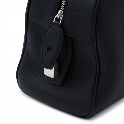 BLACK LEATHER E/W INDIA TOP HANDLE BAG