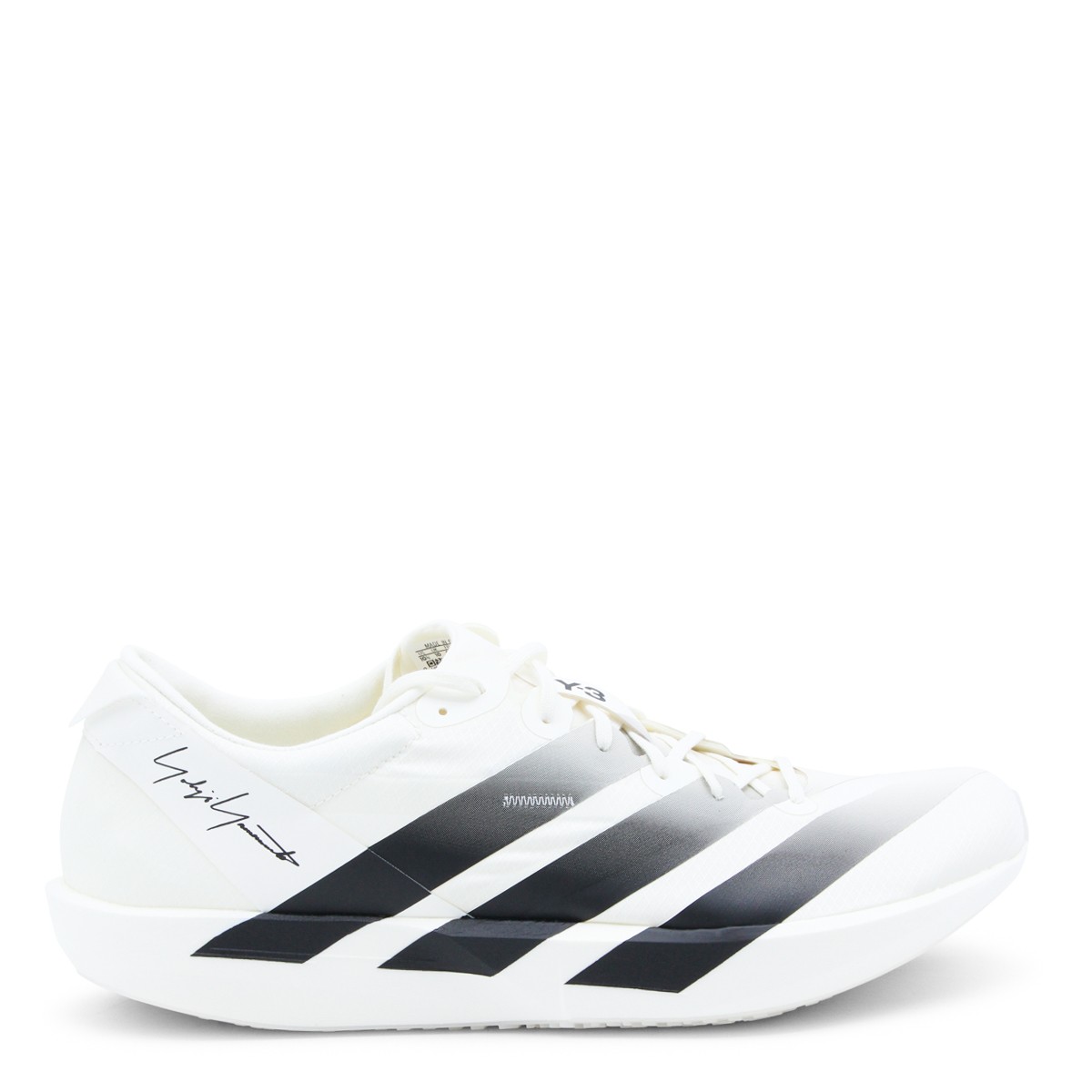 WHITE AND BLACK LEATHER ADIOS 9 SNEAKERS
