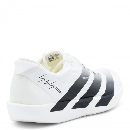 WHITE AND BLACK LEATHER ADIOS 9 SNEAKERS