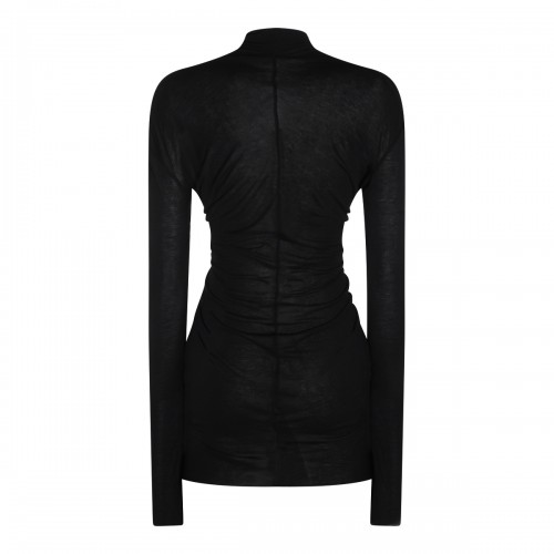 BLACK VISCOSE TOP