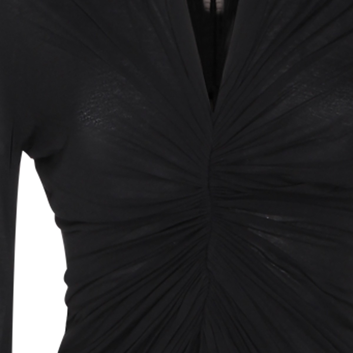 BLACK VISCOSE TOP