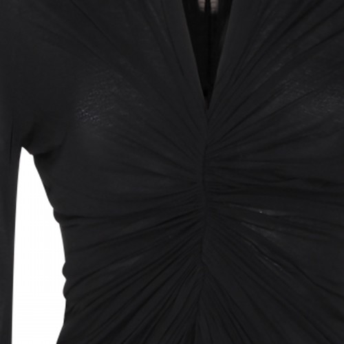 BLACK VISCOSE TOP