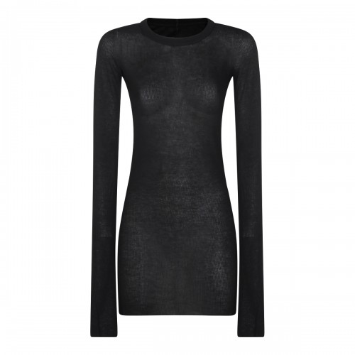 BLACK VISCOSE KNITWEAR