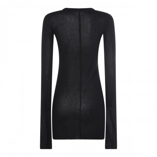 BLACK VISCOSE KNITWEAR