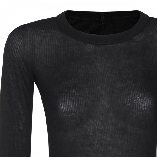 BLACK VISCOSE KNITWEAR