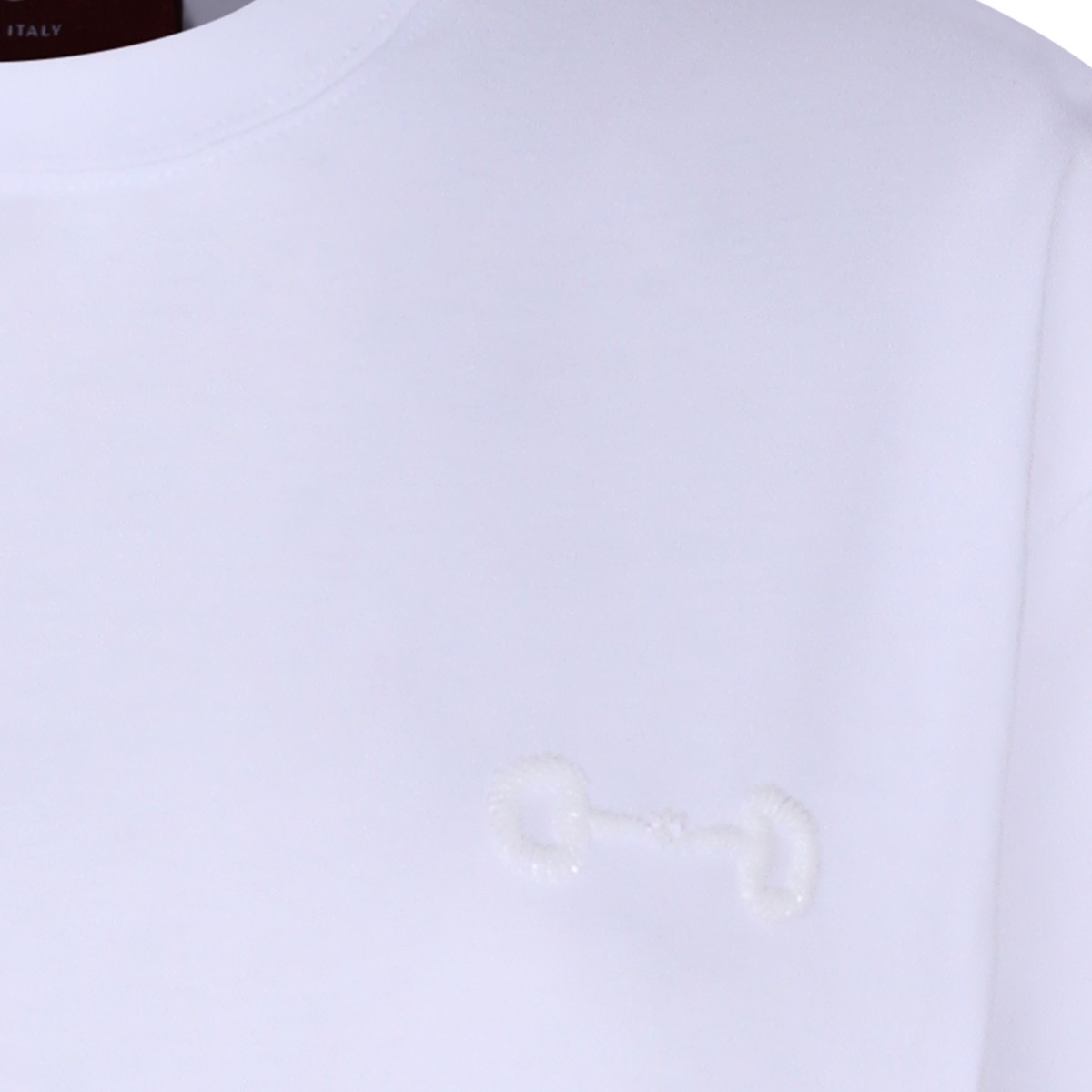 WHITE COTTON T-SHIRT