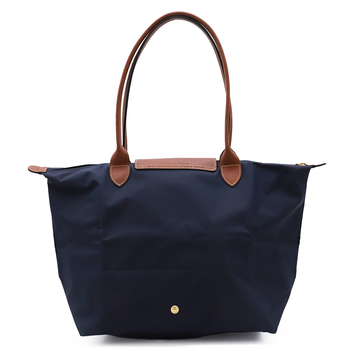 BLUE LEATHER LE PLIAGE ORIGINAL L TOTE