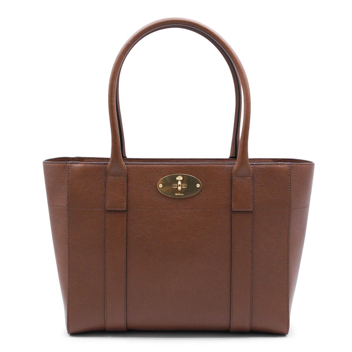 BROWN LEATHER BAYSWATER 9 TO 5 TOTES