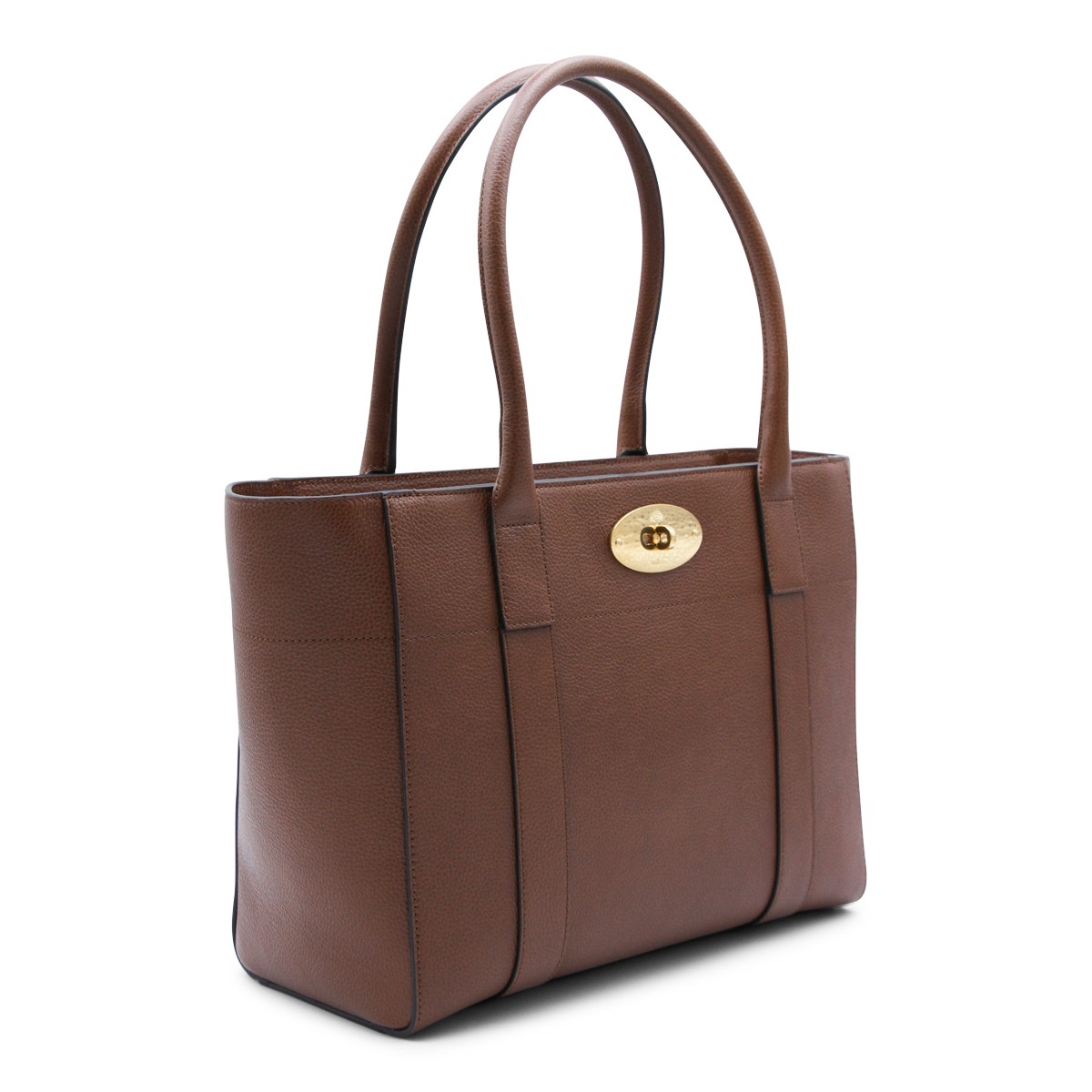 BROWN LEATHER BAYSWATER 9 TO 5 TOTES