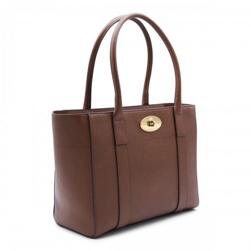 BROWN LEATHER BAYSWATER 9 TO 5 TOTES