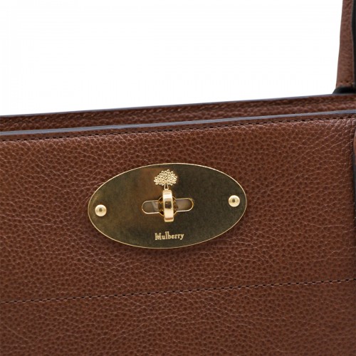 BROWN LEATHER BAYSWATER 9 TO 5 TOTES