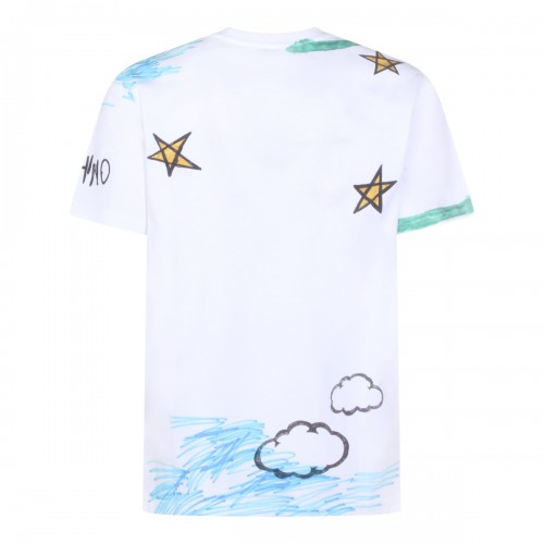 WHITE COTTON T-SHIRT