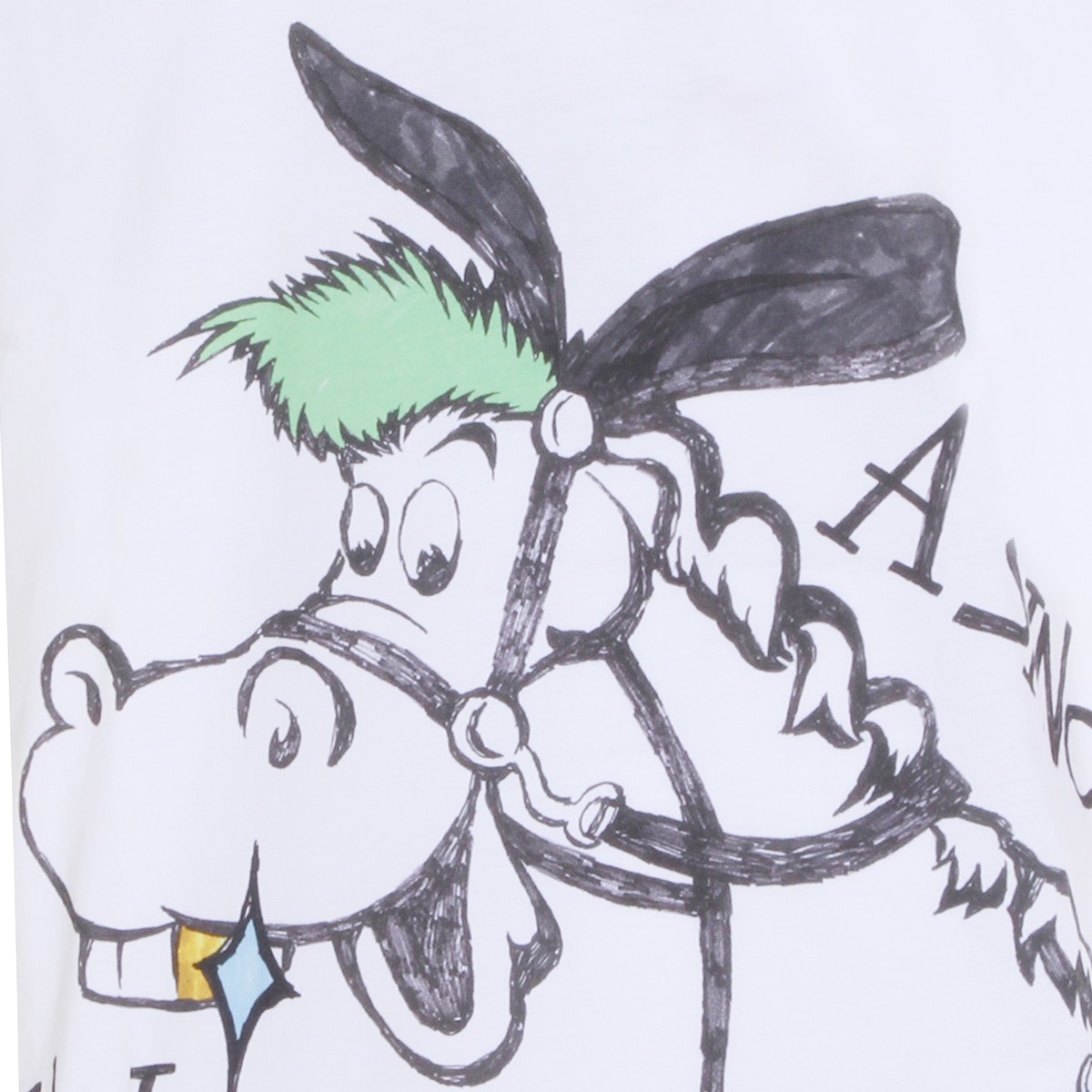 WHITE COTTON T-SHIRT