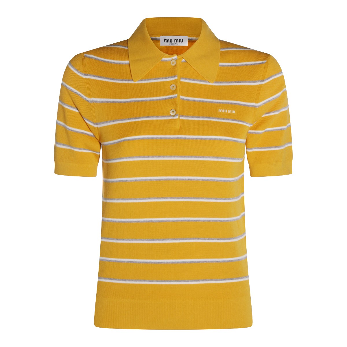 YELLOW COTTON POLO SHIRT