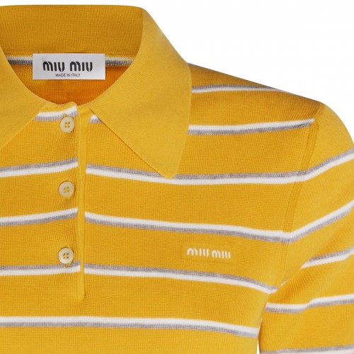 YELLOW COTTON POLO SHIRT