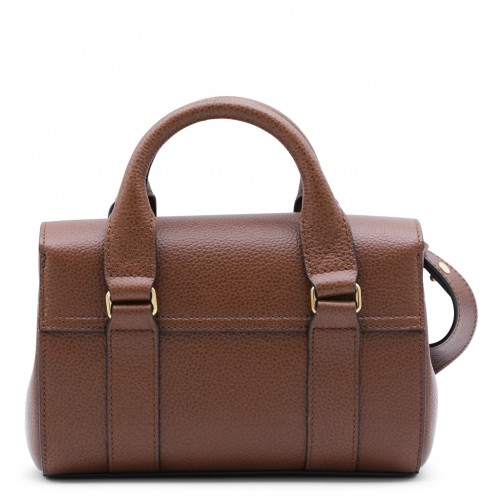 BROWN LEATHER MINI HERITAGE BAYSWATER TOP HANDLE BAG