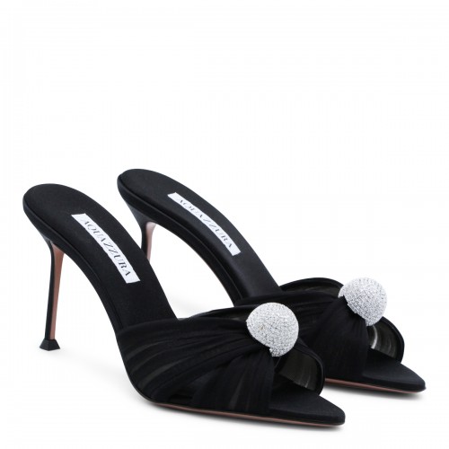 BLACK MISTERY MULE 85 SANDALS 2
