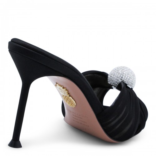 BLACK MISTERY MULE 85 SANDALS