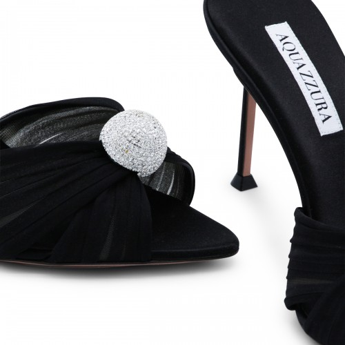 BLACK MISTERY MULE 85 SANDALS