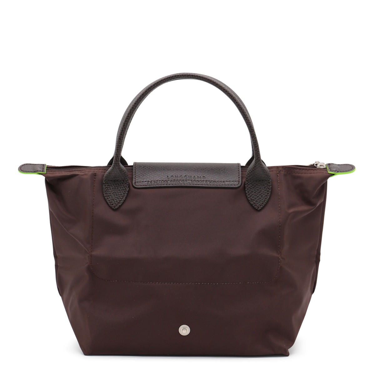 DARK BROWN LEATHER LE PLIAGE ORIGINAL...
