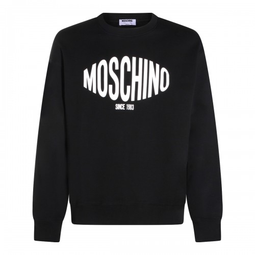 BLACK COTTON SWEATSHIRT