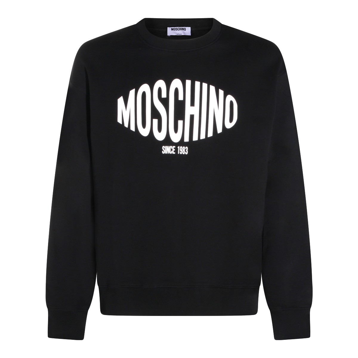 BLACK COTTON SWEATSHIRT