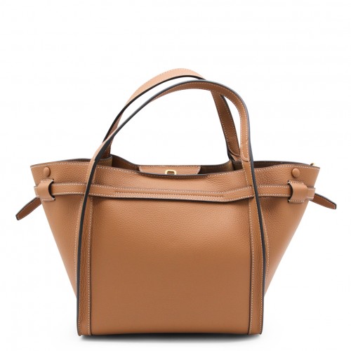 BROWN LEATHER TOTE