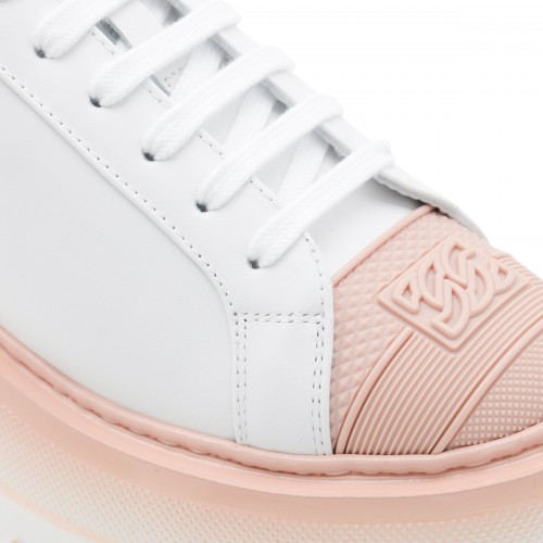 WHITE AND PINK LEATHER NEXUS TIFFANY SNEAKERS