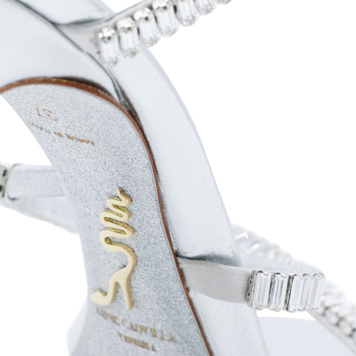 SILVER LEATHER SANDALS