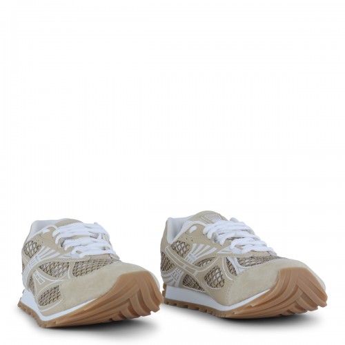 BEIGE LEATHER ORBIT SNEAKERS 2