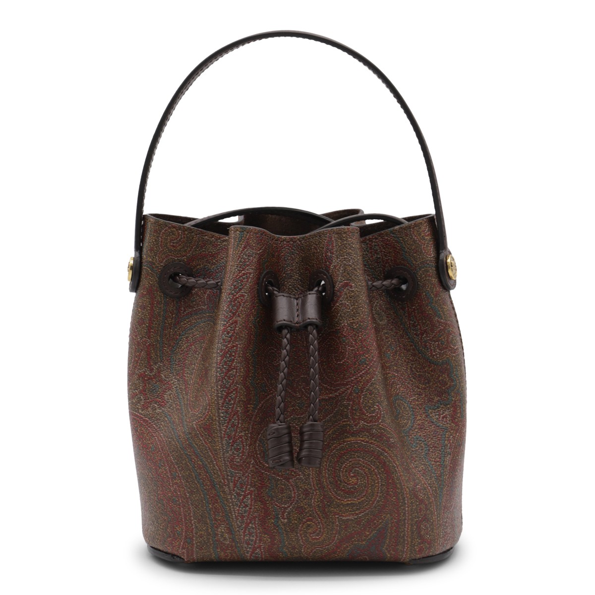 BROWN COTTON SATCHEL