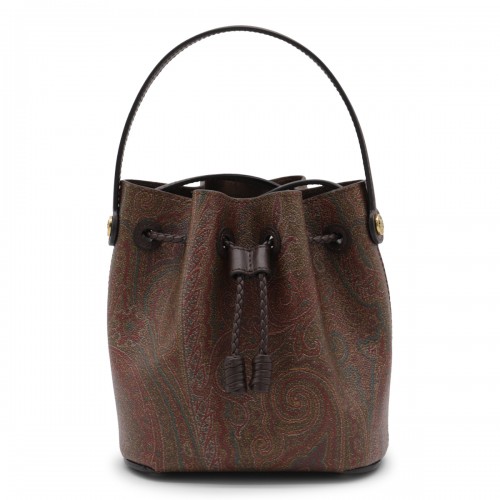 BROWN COTTON SATCHEL
