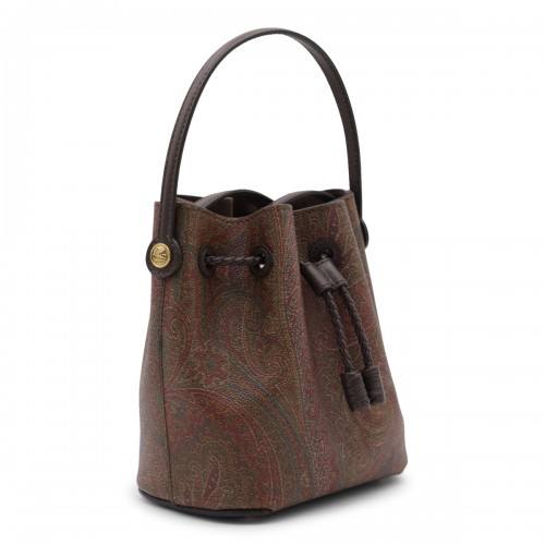 BROWN COTTON SATCHEL