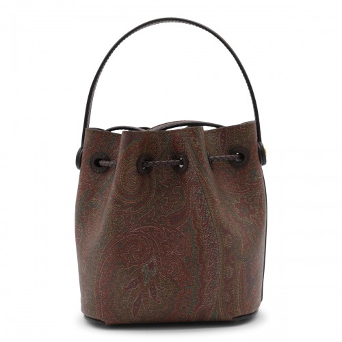 BROWN COTTON SATCHEL