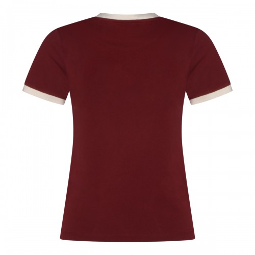 BURGUNDY COTTON T-SHIRT 2